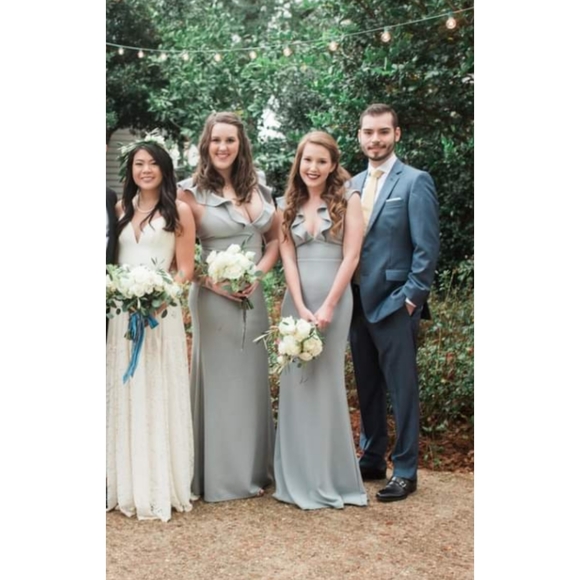 | lulu's perfect opportunity grey maxi dress | - Picture 6 of 7